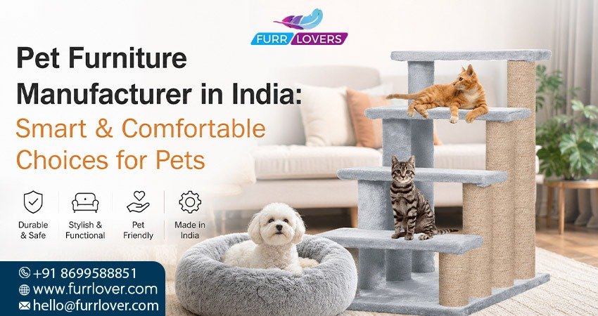 Pet furniture manufacturer in India for cats and dogs.